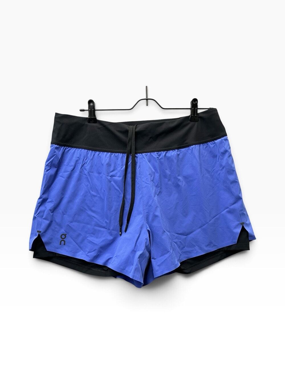 On Cloud Run On Clouds Women's Performance Running Shorts Size XL , Blue/Black